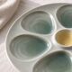 Set of 9 vintage oyster plates Salins France