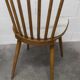 Pair of Baumann Menuet chairs, Honey patina, White vinyl seats