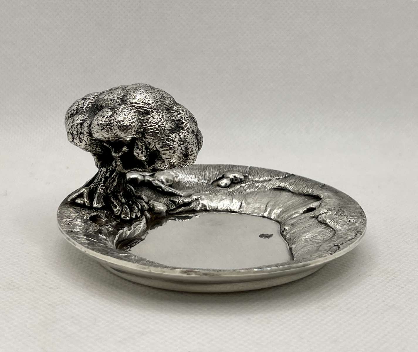 Empty Pocket Tree of Life in silver metal Christofle by Jacques Sitoleux