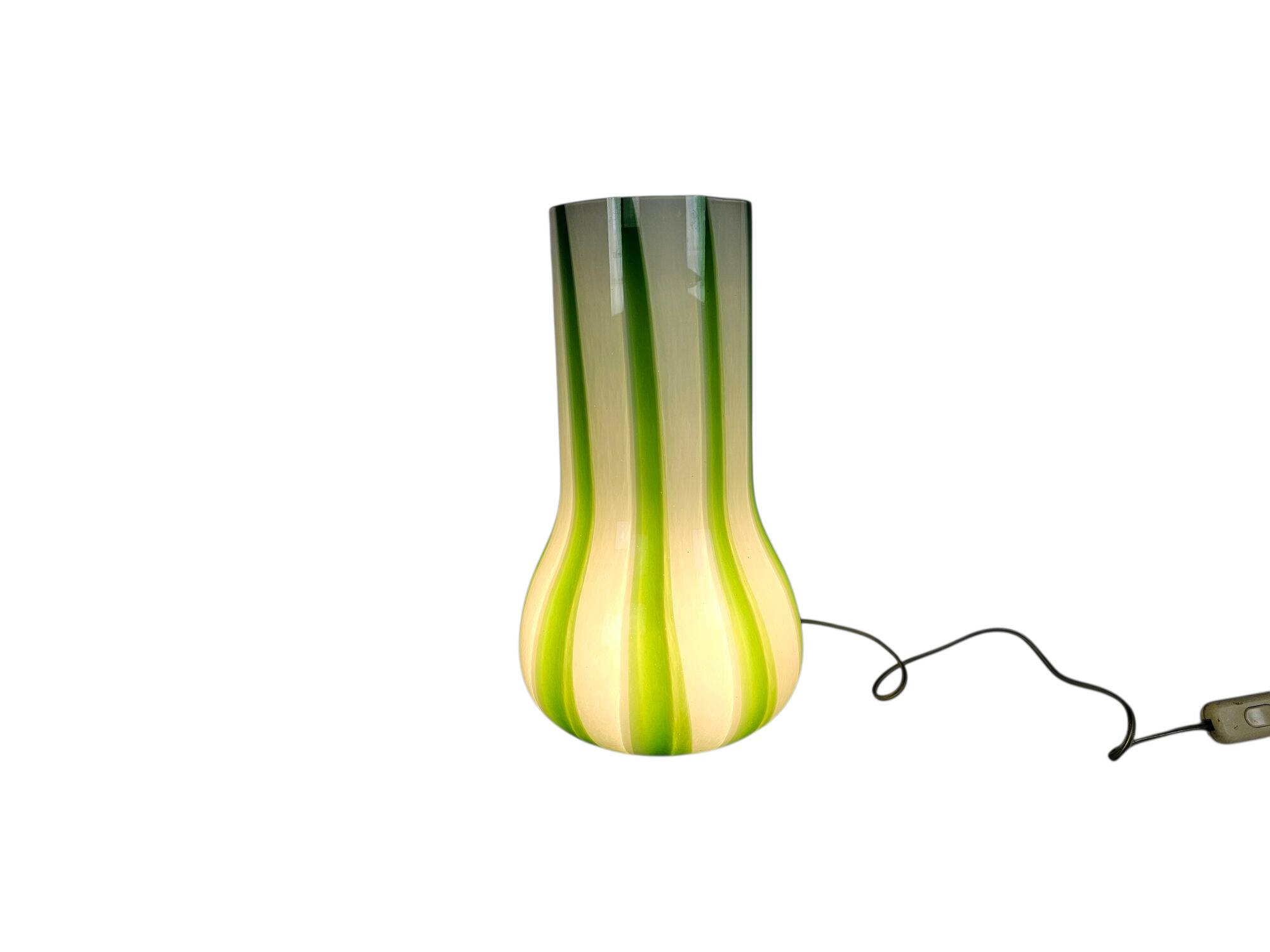 Hala Zeist - 'Candy stick/Lollipop lamp; - Murano glass - table lamp - 80's