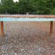 Table à manger en teck polychrome pour 8 à 10 pers