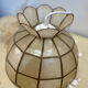 Suspension nacre et laiton vintage