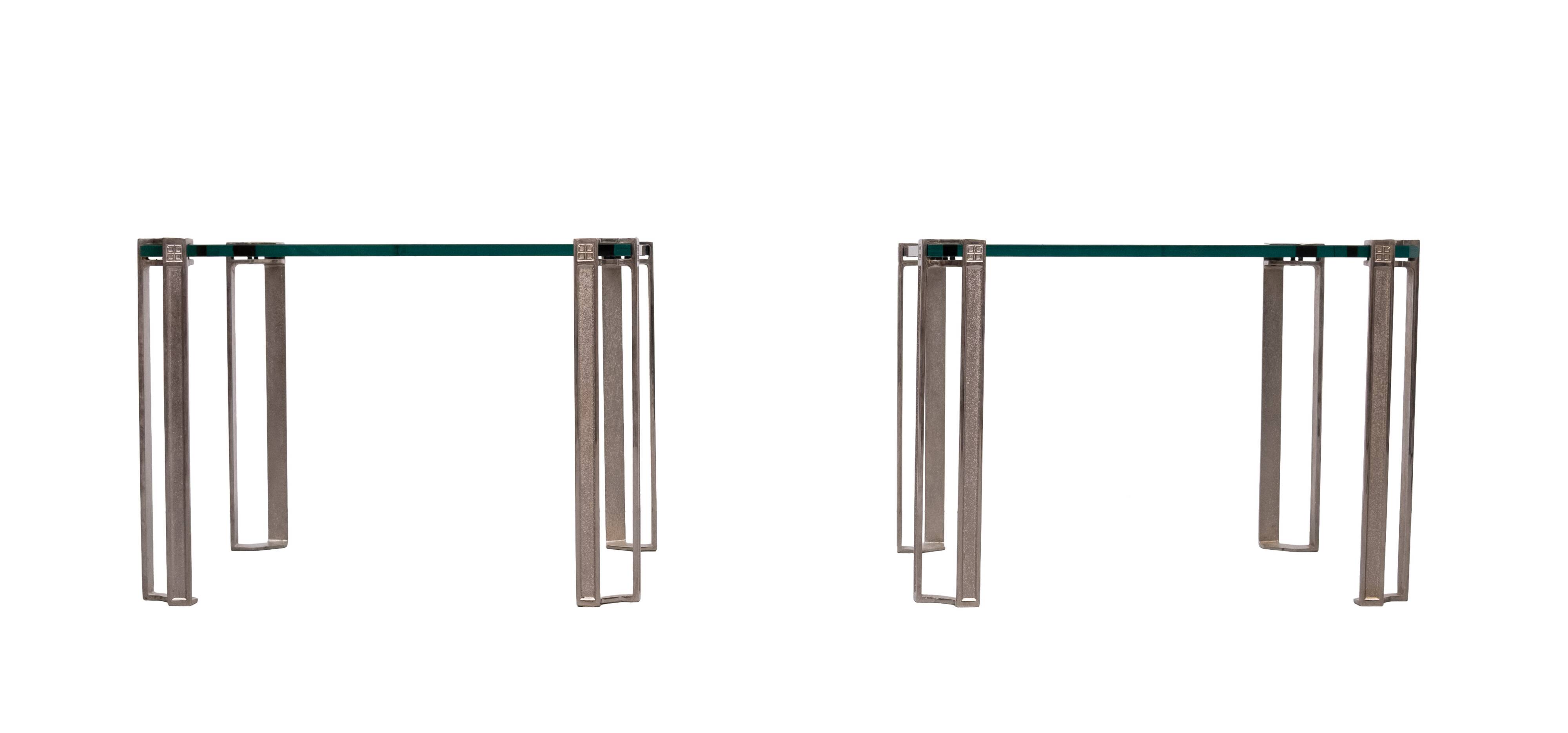 Tables de canapé carrées par Peter Ghyczy modèle T24