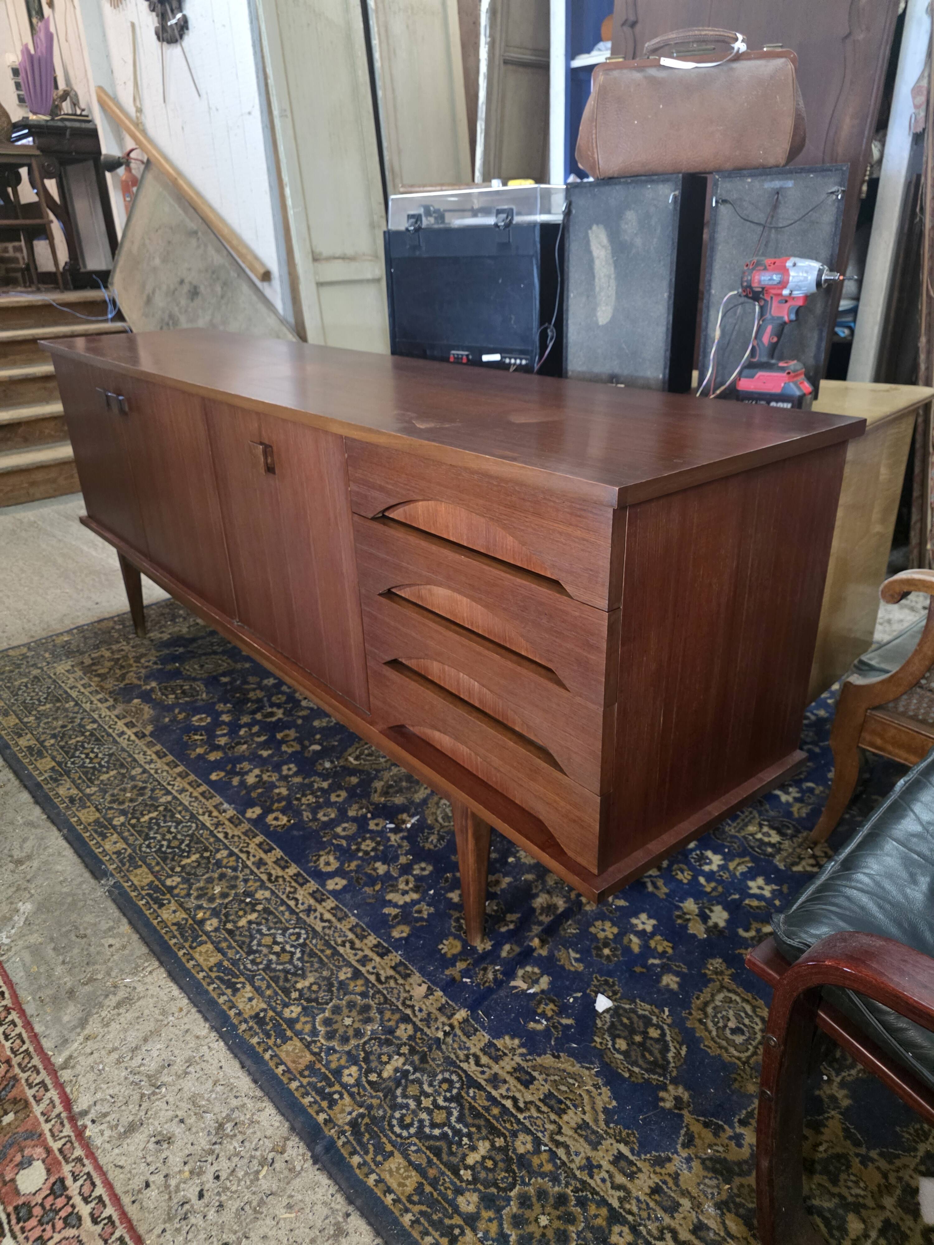Scandinavian teak sideboard from the 1960s.
