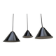 Enameled sheet metal pendant lights
