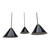 Enameled sheet metal pendant lights