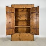 Authentic mountain cabinet furniture, jam maker, folk art, Savoie