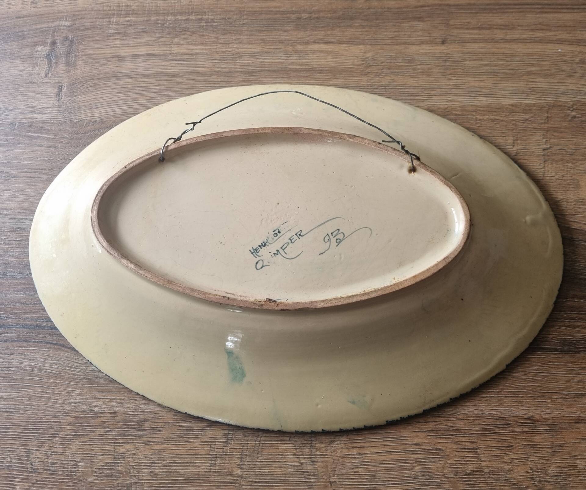 Plat Art déco en céramique Henriot Quimper