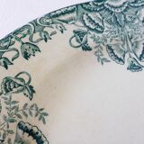 Vintage round plate A. Lebacqz and M. Bouchart floral pattern 2106213