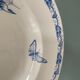 Lot de 9 assiettes creuses 1900 « Papillon » FF Pexonne