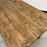 1950s farmhouse table in oak and pine