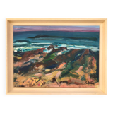 Acrylic painting by odile trpont, also known as baltran (1942). les sables d'olonne.