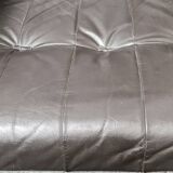 Vintage leather reclining swivel chair