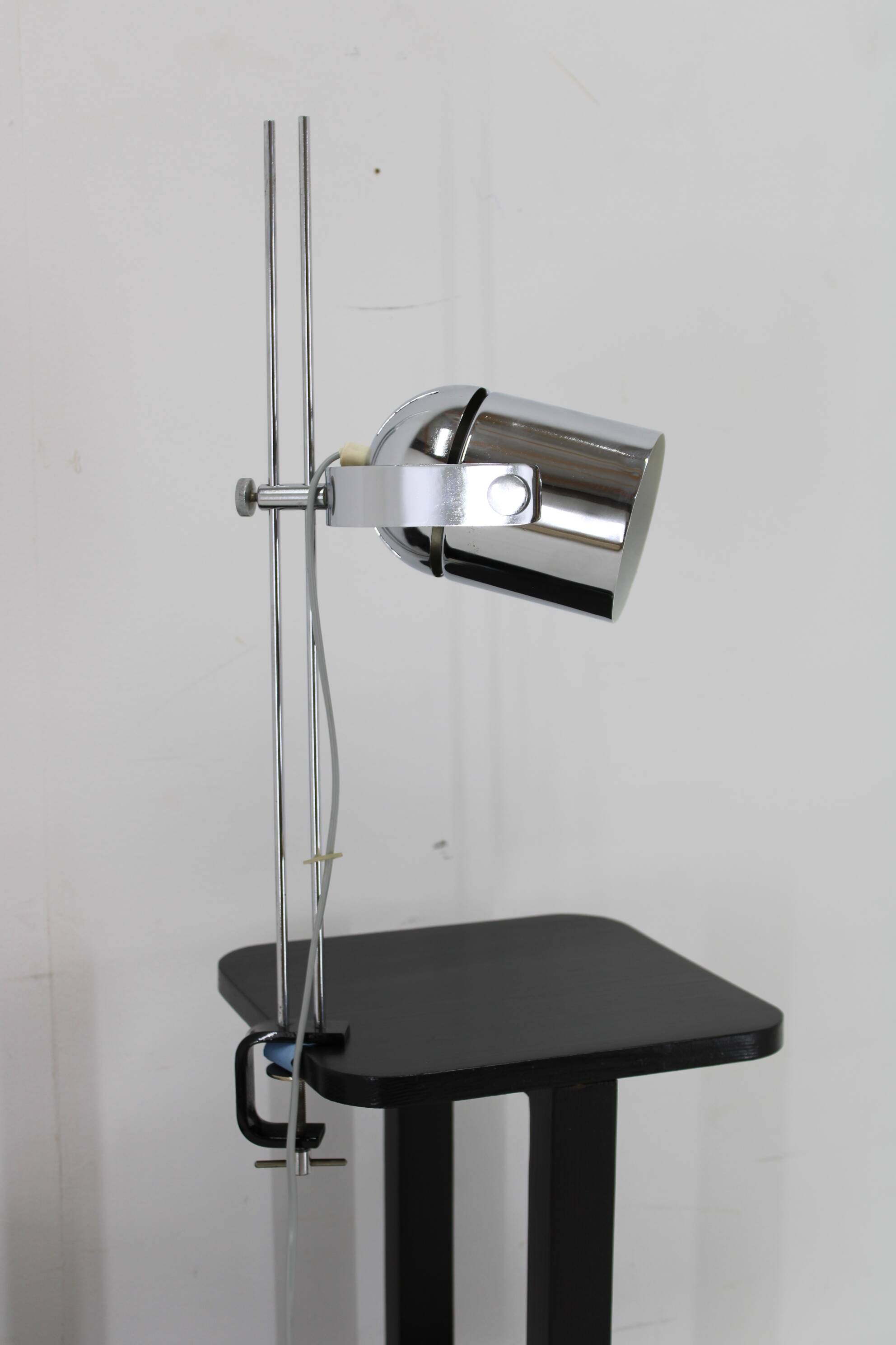 1970s Stanislav Indra Chrome Plated Table Lamp, Czechoslovakia