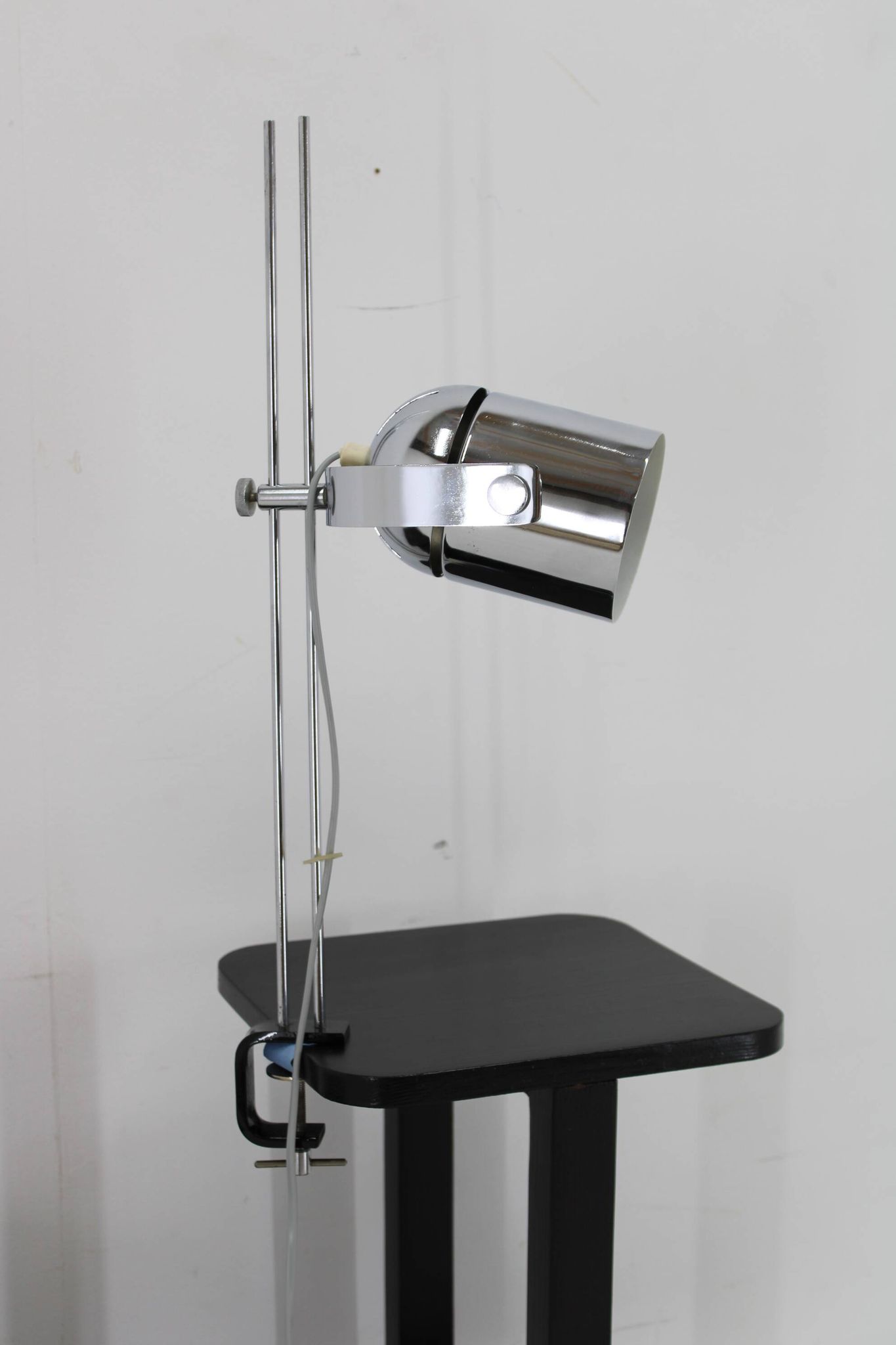 1970s Stanislav Indra Chrome Plated Table Lamp, Czechoslovakia