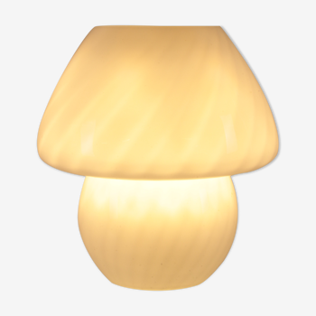 Lampe champignon beau verre blanc du Modèle 628