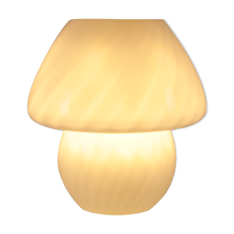 Mushroom lamp beautiful white glass of the Model 628