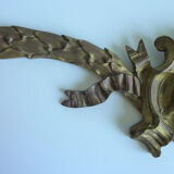 Brass foundry pediment decor