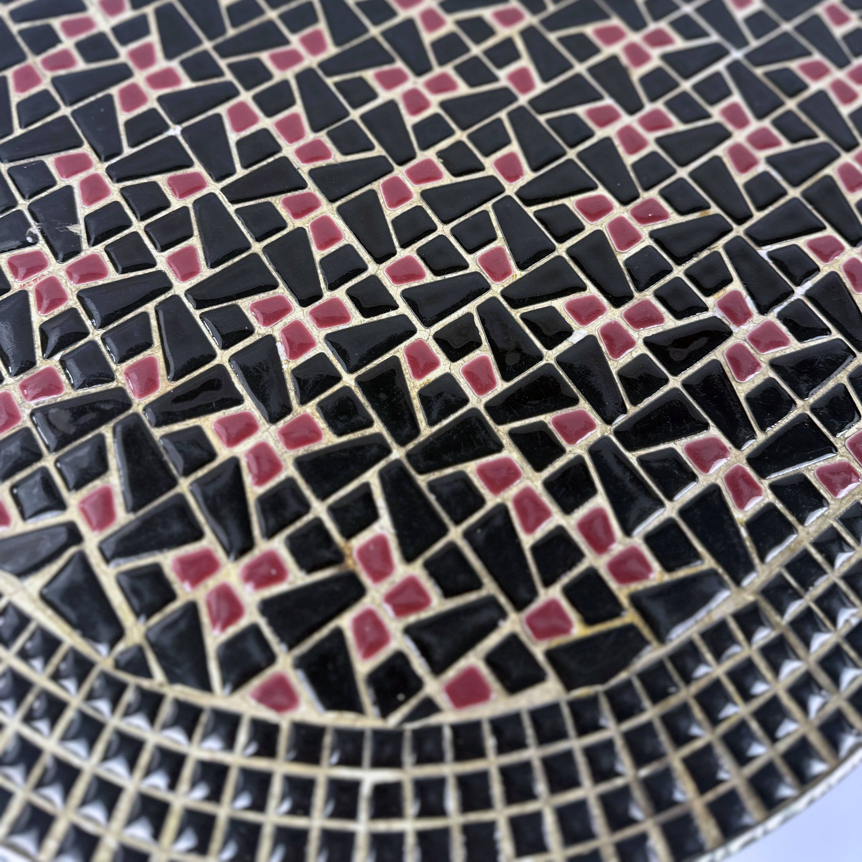 Vintage mid-century mosaic coffee table