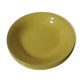 Lot 6 hollow plates Digoin Sarreguemines vintage