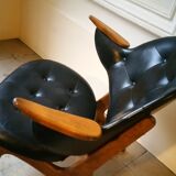 Chair cocktail Danish of Carl Edward Matthes Scandinavian vintage 50-60 years