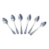 6 small silver-plated spoons