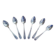 6 small silver-plated spoons