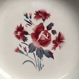 hollow round dish Nina Rosa Digoin Sarreguemines