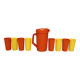 Vintage Tupperware orangeade set, 70s.