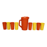 Ensemble orangeade Tupperware vintage, années 70.