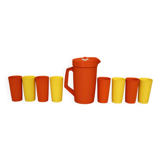Vintage Tupperware orangeade set, 70s.