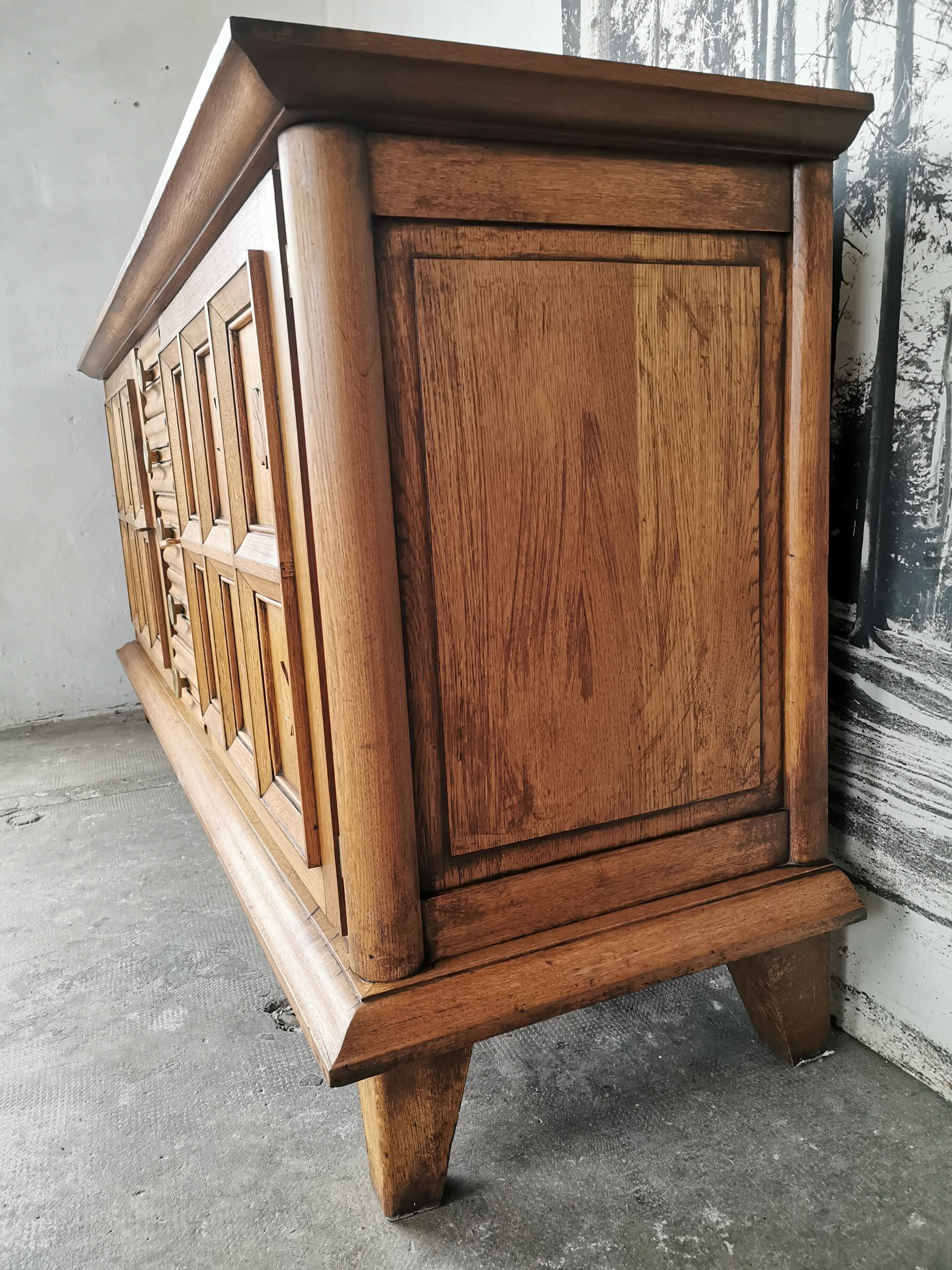 Solid oak sideboard from the 40s