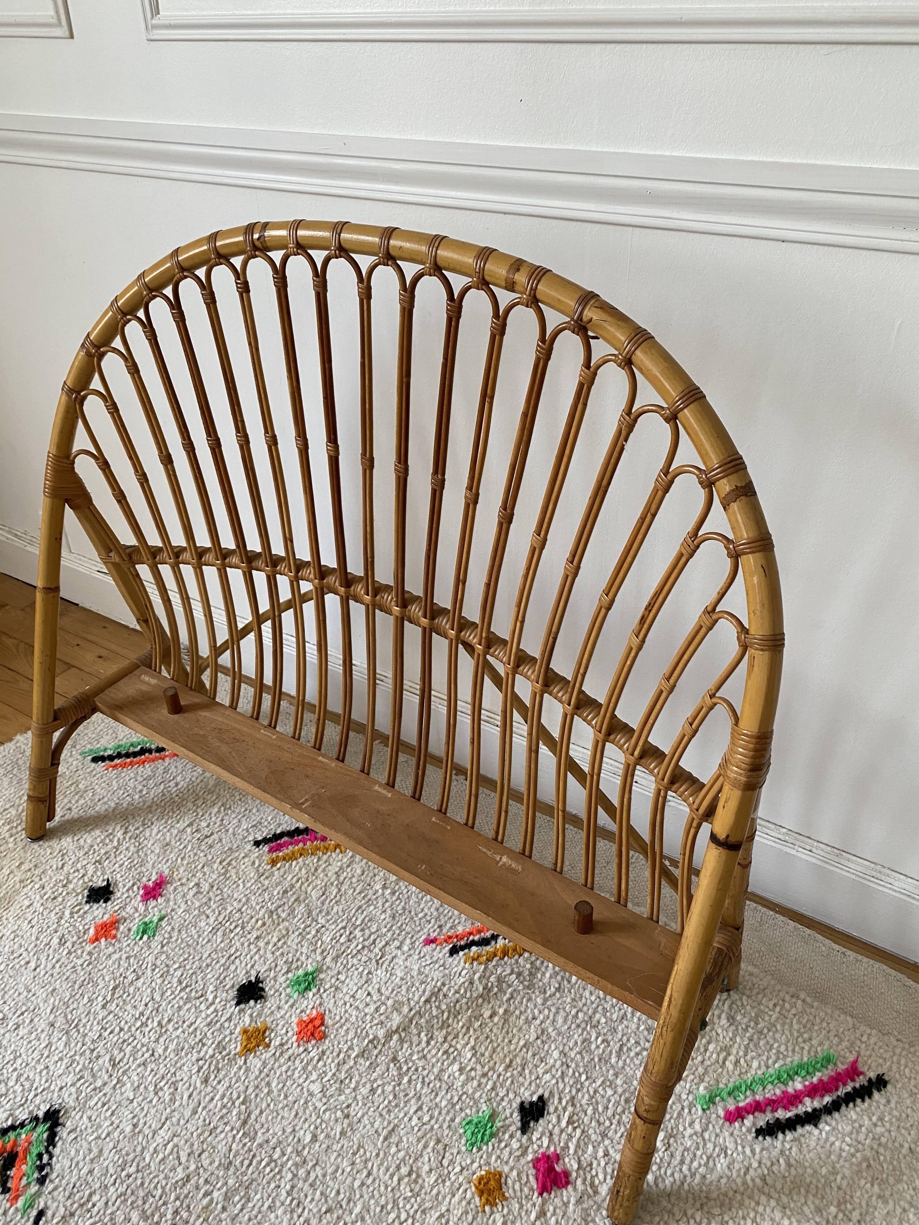 Rattan basket head and foot