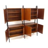 Scandinavian "double" mahogany cabinet, Sweden, 1950