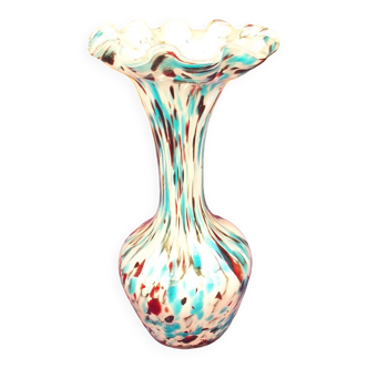 Vase "clichy "blue color