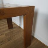 Table extensible en orme massif, Maison Regain, années 60