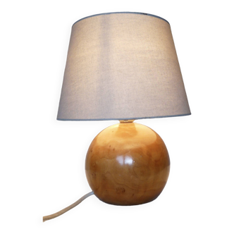 Lampe boule bois design