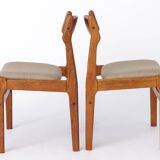 2 sur 5 chaises danoises vintage des années 1960 - Structure de chaise en noyer