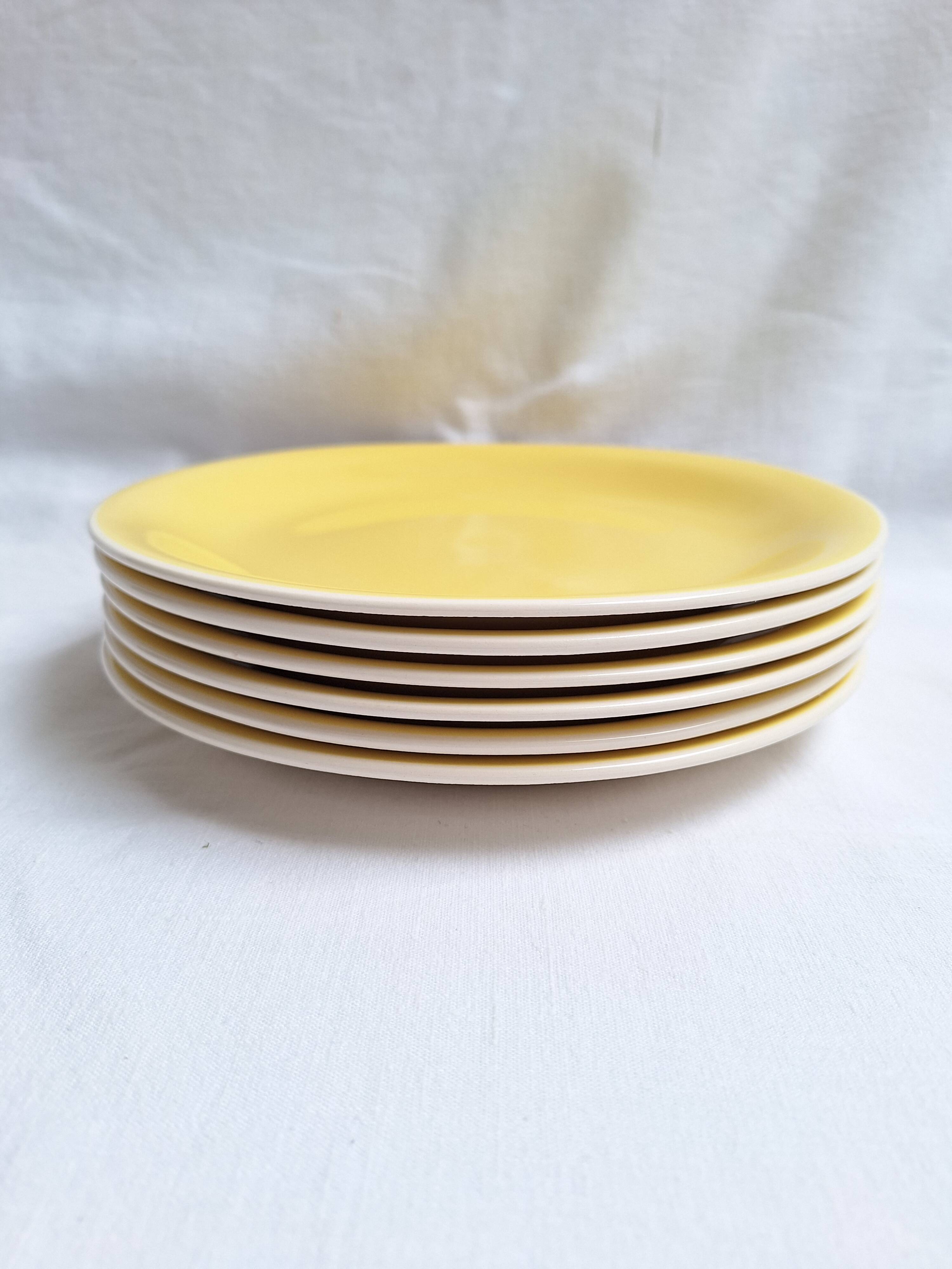 Villeroy & Boch yellow dinner plates