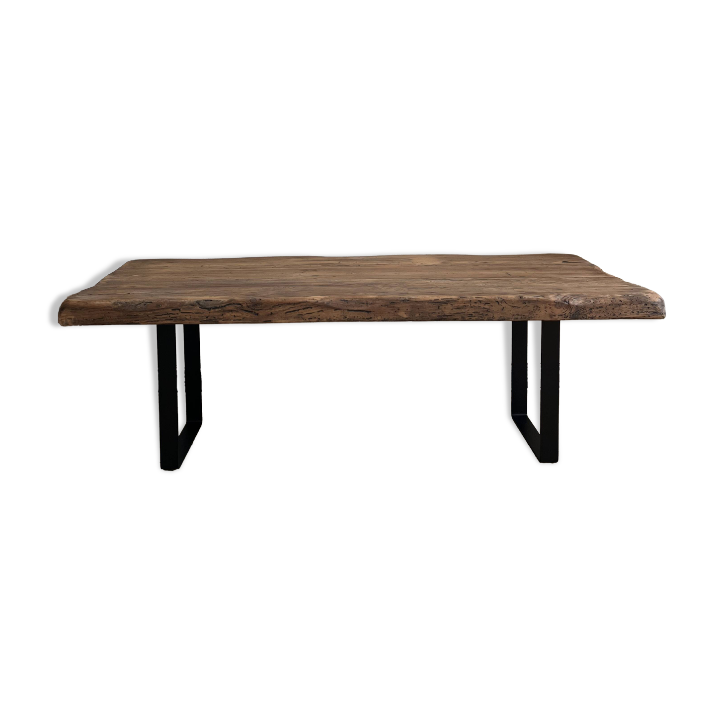 Industrial upcycled solid wood coffee table