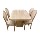Vintage 180cm travertine dining table