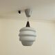 Suspension vintage Louis Kalff avec accent en bois