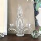 Glass torch candle holder 1950