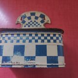 Art Nouveau matchbox in lithographed sheet metal decorated with Lustucru decoration