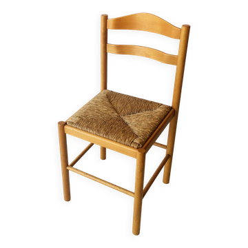 Chaise danoise, assise en corde, 1960