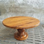 Old round table walnut dining table 140 cm
