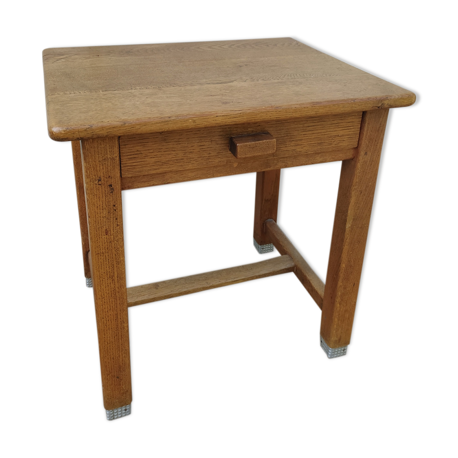 Solid oak side desk