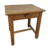 Solid oak side desk