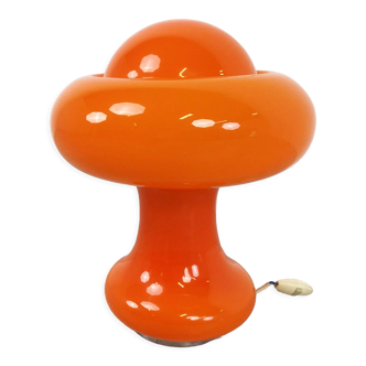 Vintage opaline mushroom table lamp, 1970s