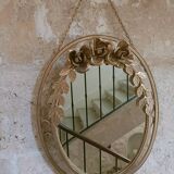 Vintage gold floral mirror